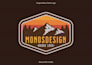 create awesome vintage retro outdoor patch logo design
